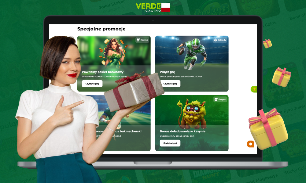 Aktualne bonusy i promocje w Verde Casino Polska
