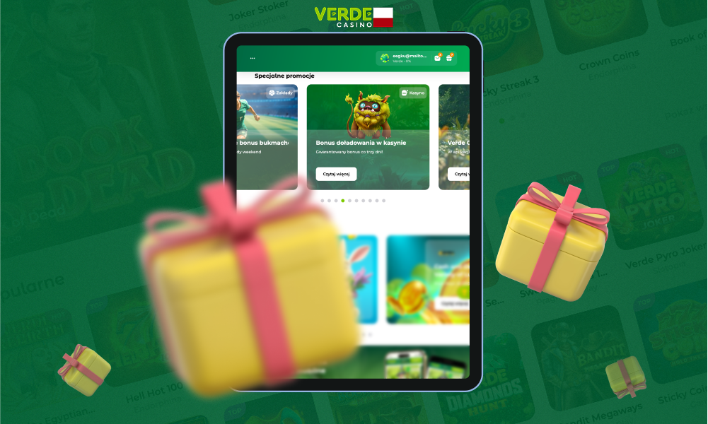 Specjalny bonus doładowujący w kasynie online Verde Casino dla użytkowników z Polski