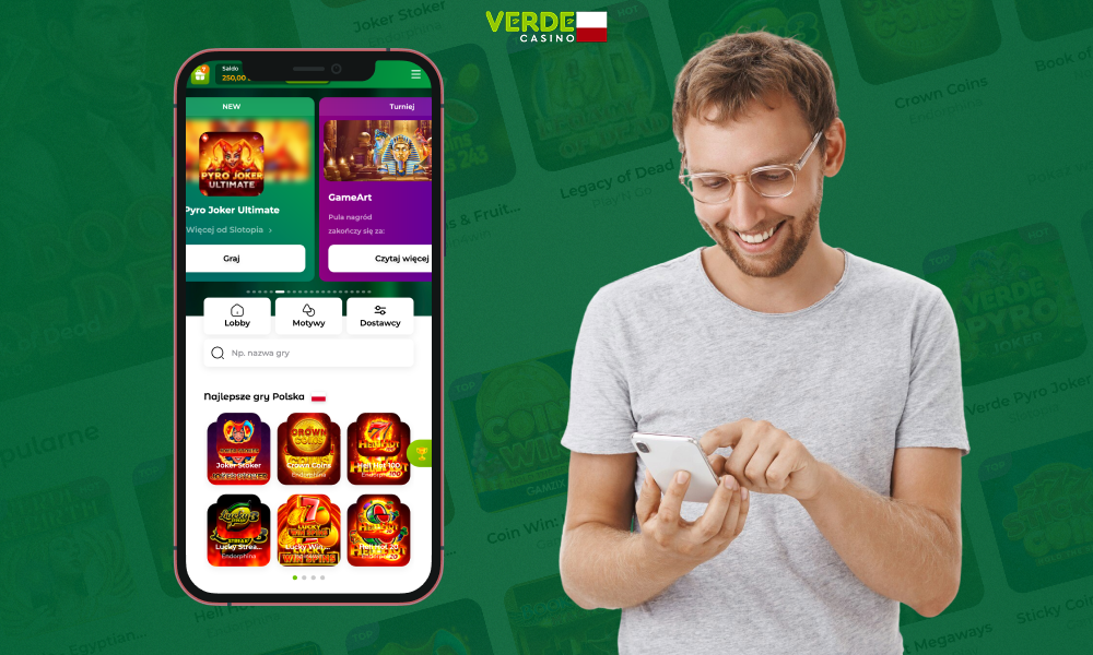Mobilna wersja Verde Casino jest świetna dla tych Polaków, którzy chcą grać w podróży