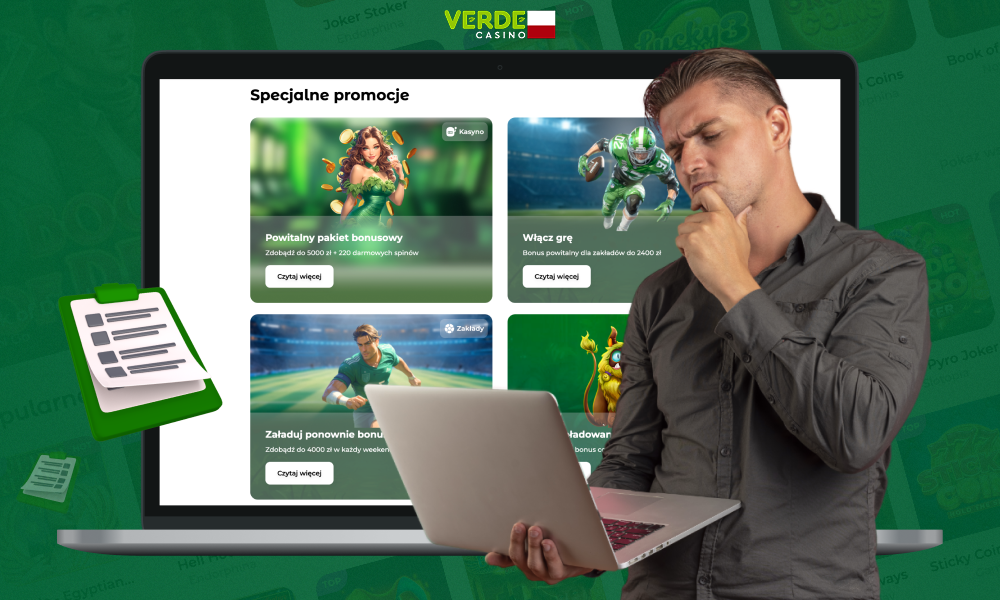 Wszystkie bonusy w Verde Casino mają swoje własne zasady i warunki